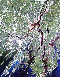 Aerial Map of Merrymeeting Bay