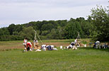 volunteers and researchers