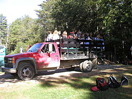 IFW truck transports students to field sites